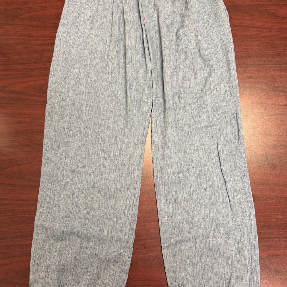 Men’s Drawstring Linen Joggers Size XL USED